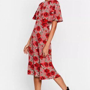 Nasty Gal Stalk My Way Floral Midi Dress